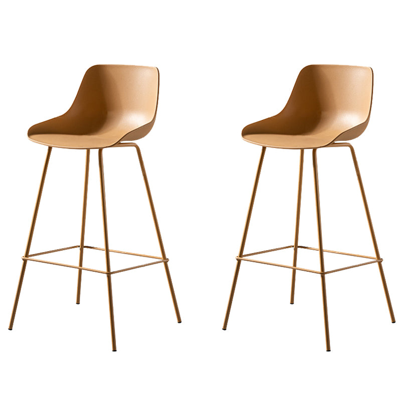Contemporary Counter Height Stools Plastic Height Bar Stool for Living Room