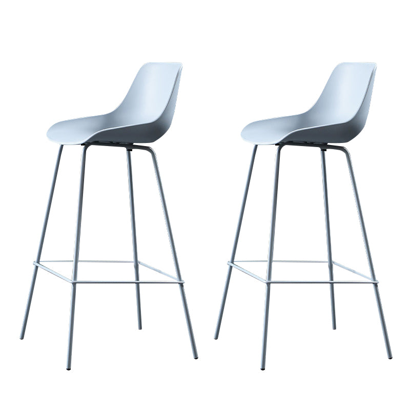 Contemporary Counter Height Stools Plastic Height Bar Stool for Living Room
