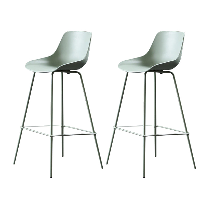 Contemporary Counter Height Stools Plastic Height Bar Stool for Living Room