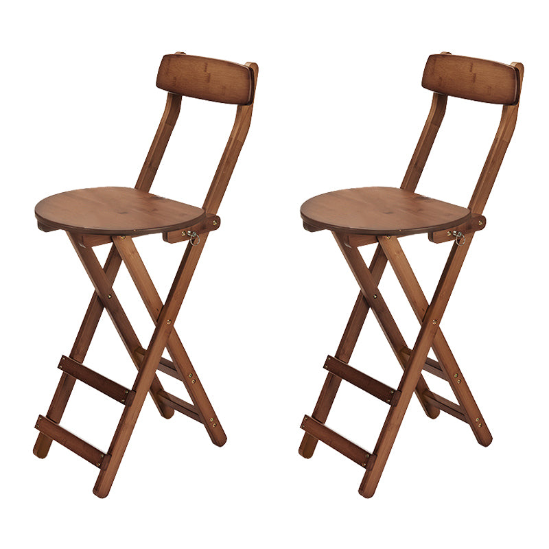Contemporary Wooden Counter Height Stools Folding Height Bar Stool