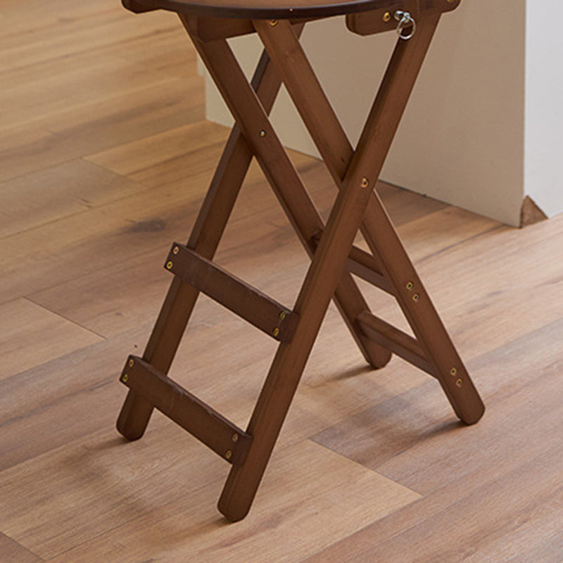 Contemporary Wooden Counter Height Stools Folding Height Bar Stool