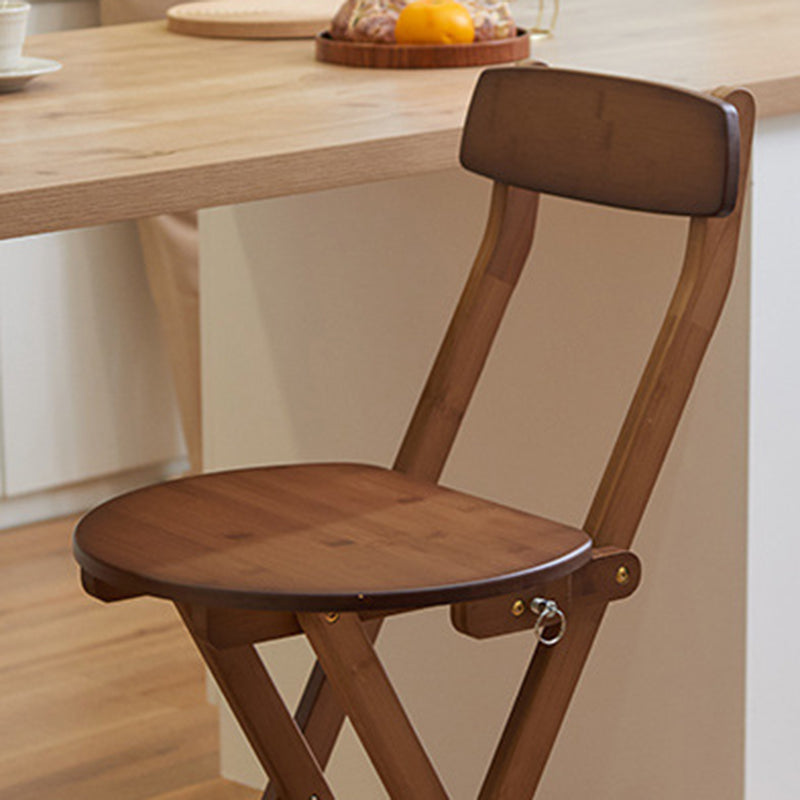 Contemporary Wooden Counter Height Stools Folding Height Bar Stool