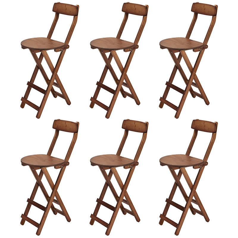 Contemporary Wooden Counter Height Stools Folding Height Bar Stool