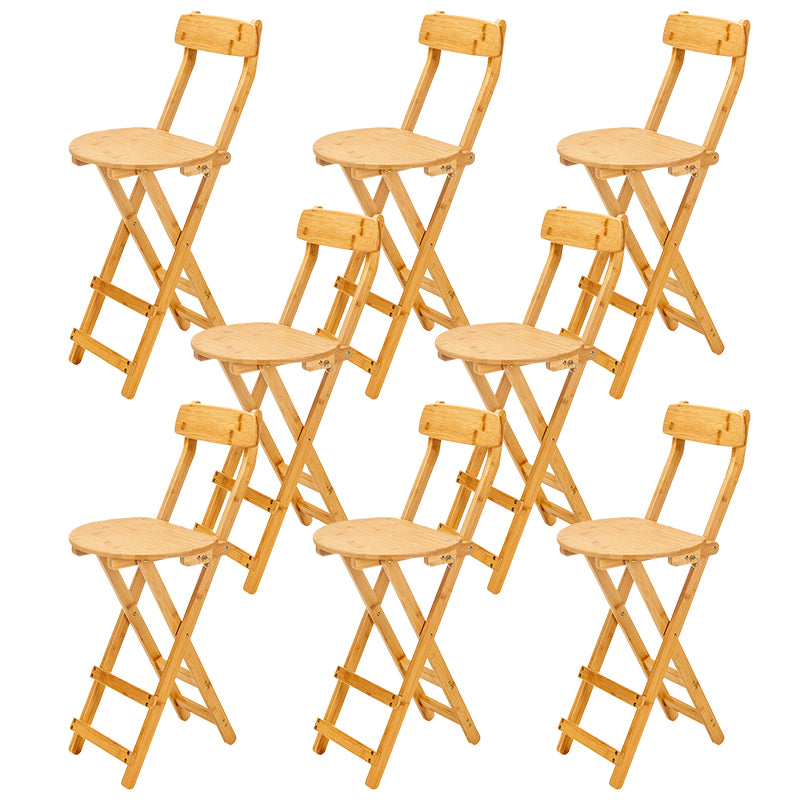 Contemporary Wooden Counter Height Stools Folding Height Bar Stool