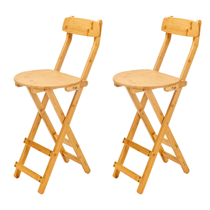 Contemporary Wooden Counter Height Stools Folding Height Bar Stool