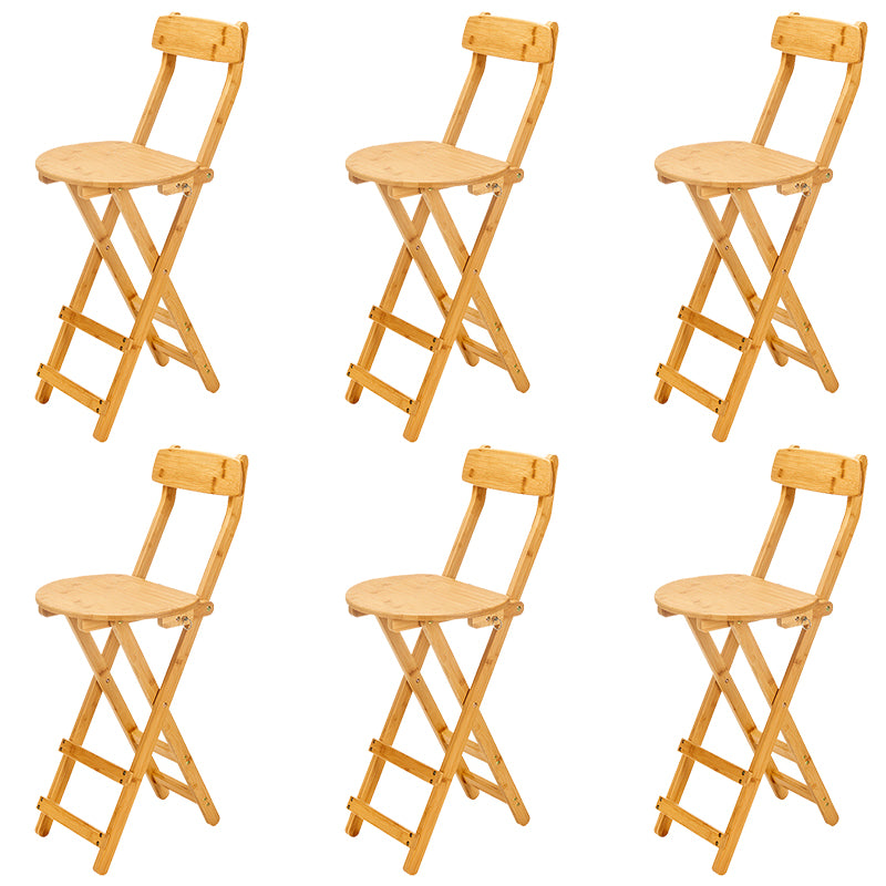 Contemporary Wooden Counter Height Stools Folding Height Bar Stool