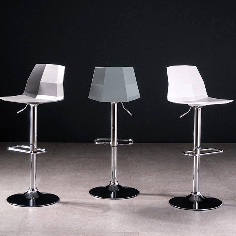 Contemporary Plastic Counter Height Stools Adjustable Height Bar Stool