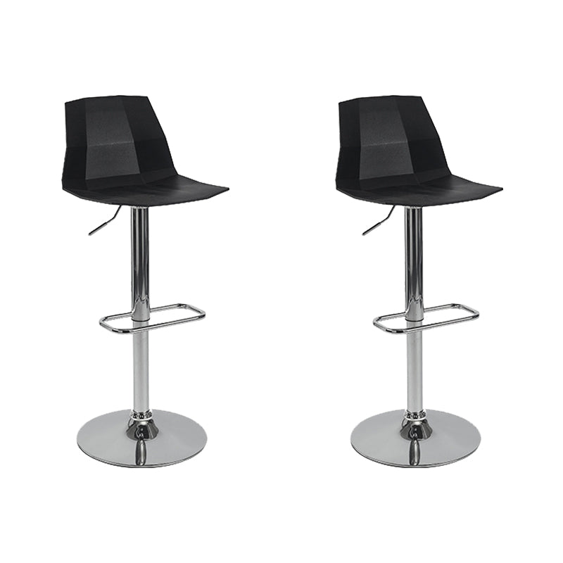 Contemporary Plastic Counter Height Stools Adjustable Height Bar Stool