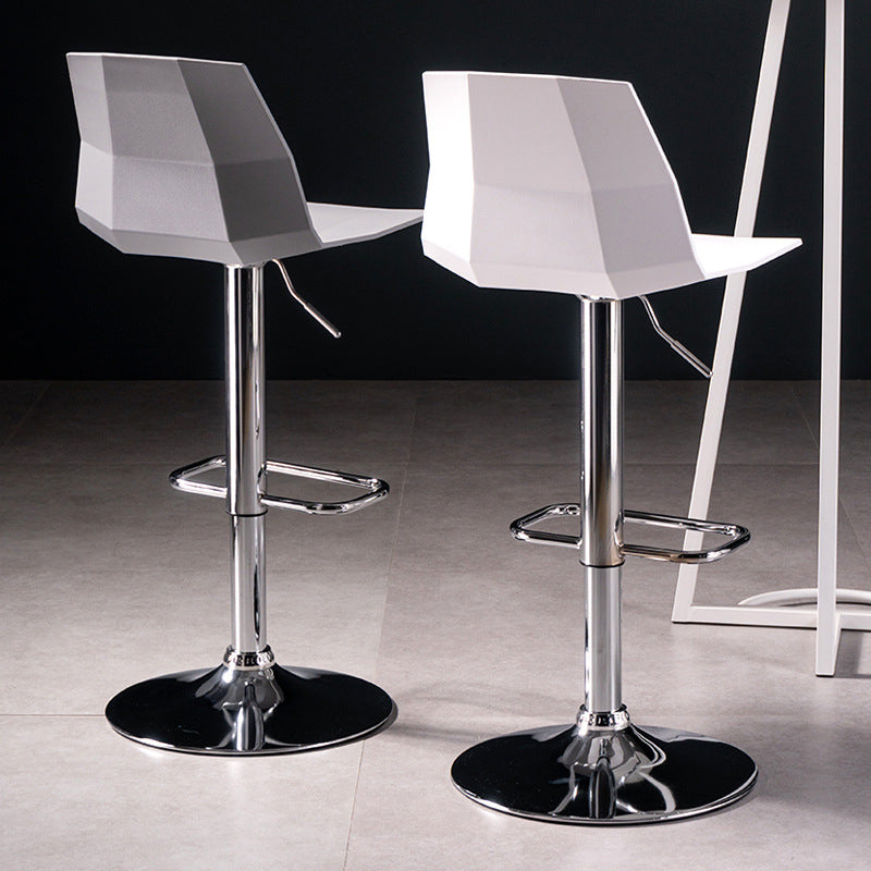Contemporary Plastic Counter Height Stools Adjustable Height Bar Stool