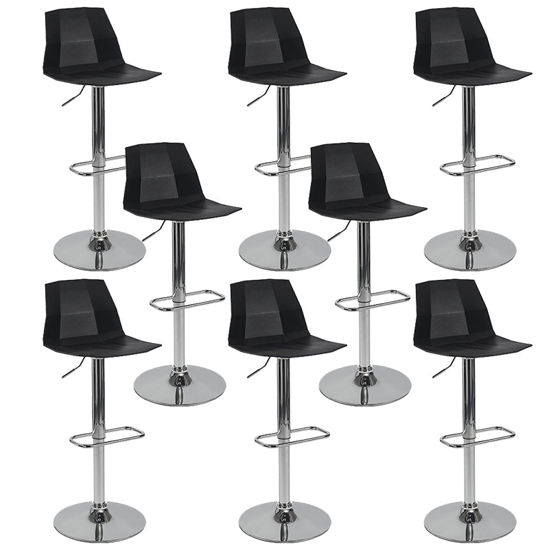 Contemporary Plastic Counter Height Stools Adjustable Height Bar Stool
