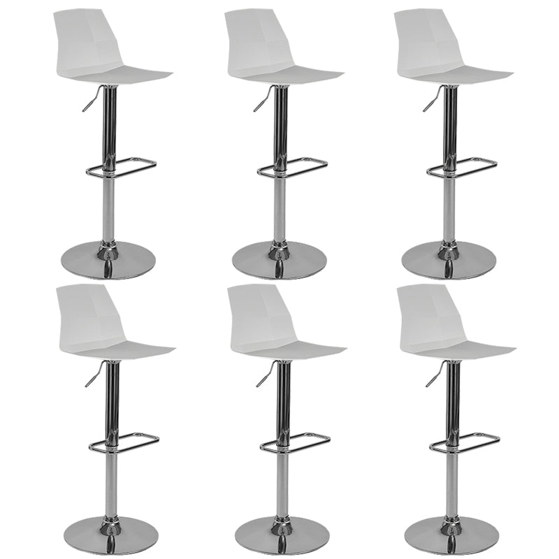 Contemporary Plastic Counter Height Stools Adjustable Height Bar Stool