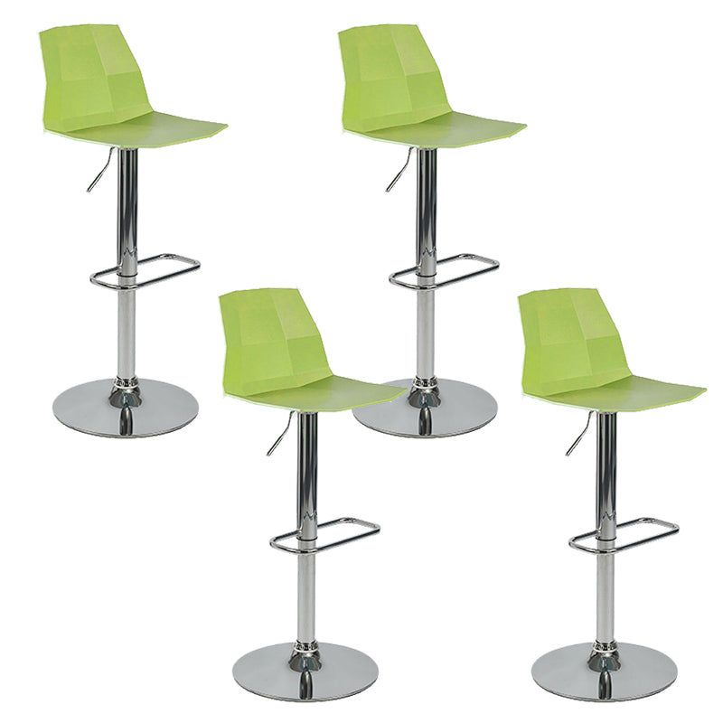 Contemporary Plastic Counter Height Stools Adjustable Height Bar Stool