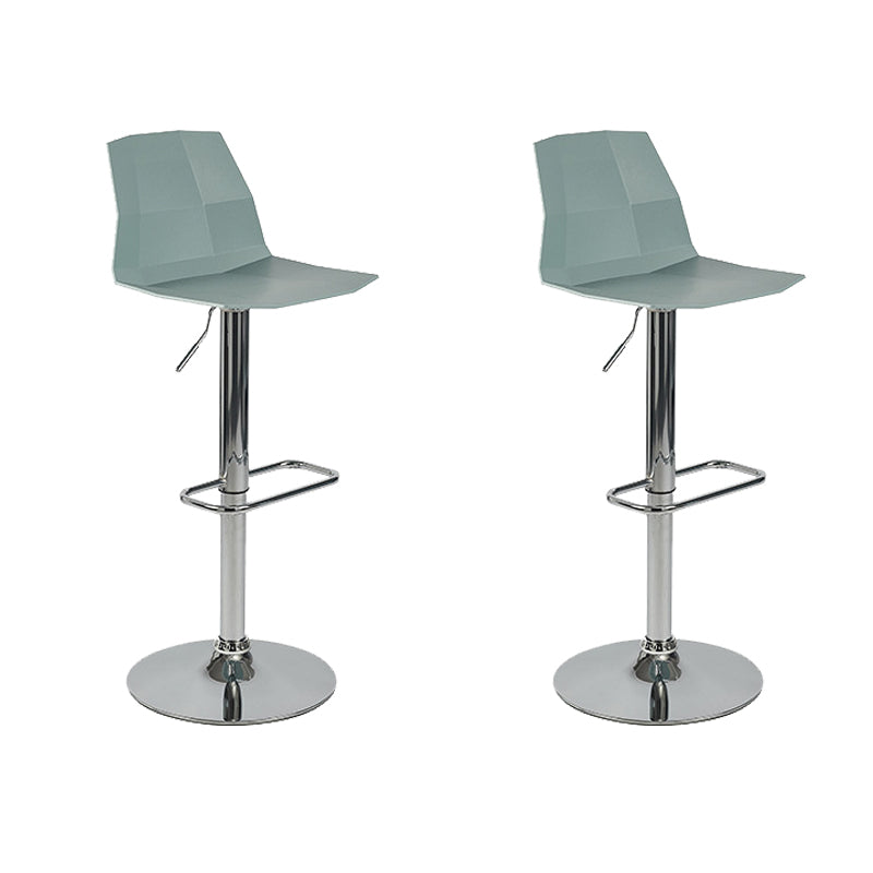 Contemporary Plastic Counter Height Stools Adjustable Height Bar Stool