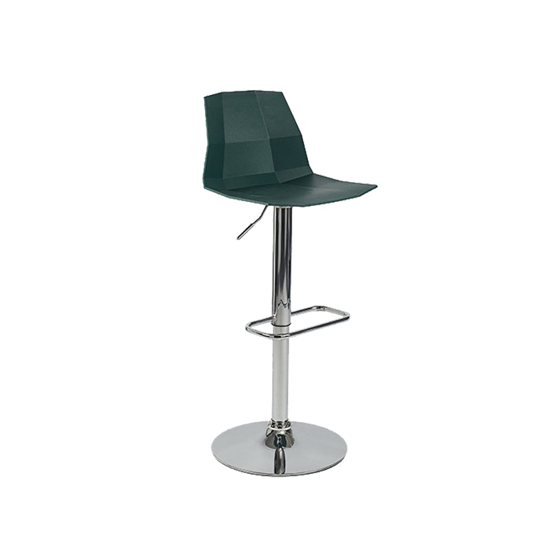 Contemporary Plastic Counter Height Stools Adjustable Height Bar Stool