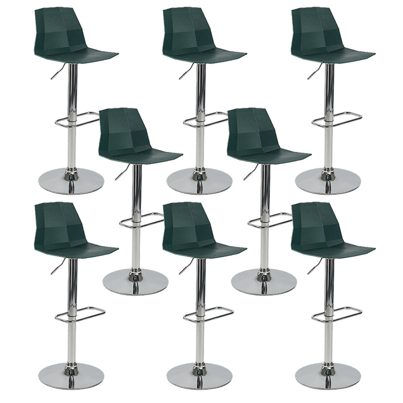 Contemporary Plastic Counter Height Stools Adjustable Height Bar Stool