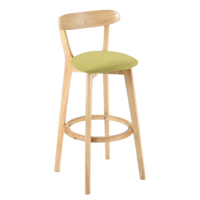 Contemporary Wooden Counter Height Stools Cushion Bar Stool for Indoor
