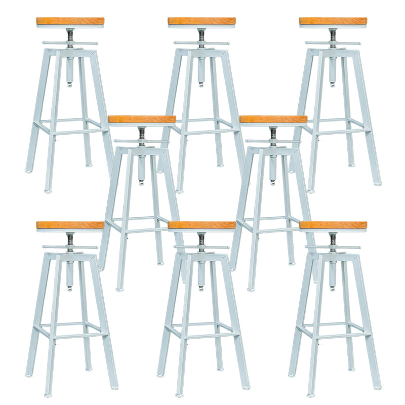 Industrial Metal Counter Height Stools Bar Footrest Stool for Indoor