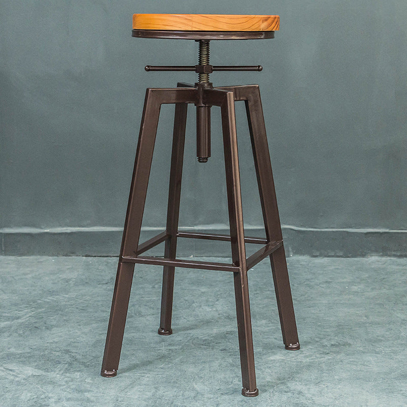 Industrial Metal Counter Height Stools Bar Footrest Stool for Indoor