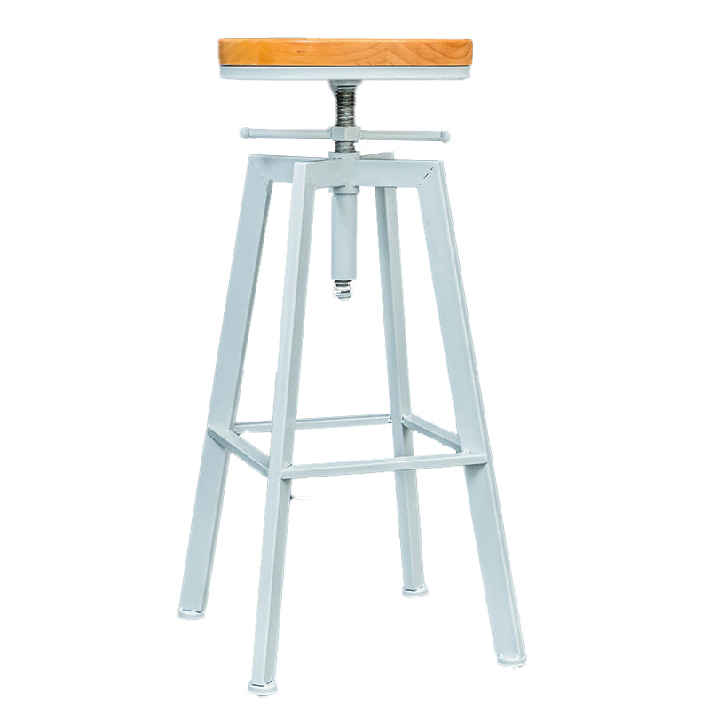 Industrial Metal Counter Height Stools Bar Footrest Stool for Indoor