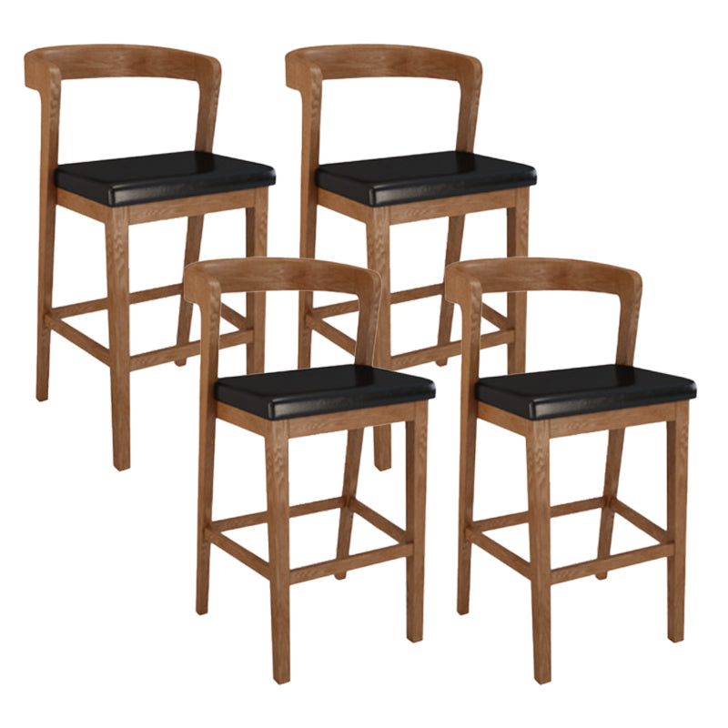 Industrial Wooden Counter Height Stools Bar Footrest Stool for Indoor