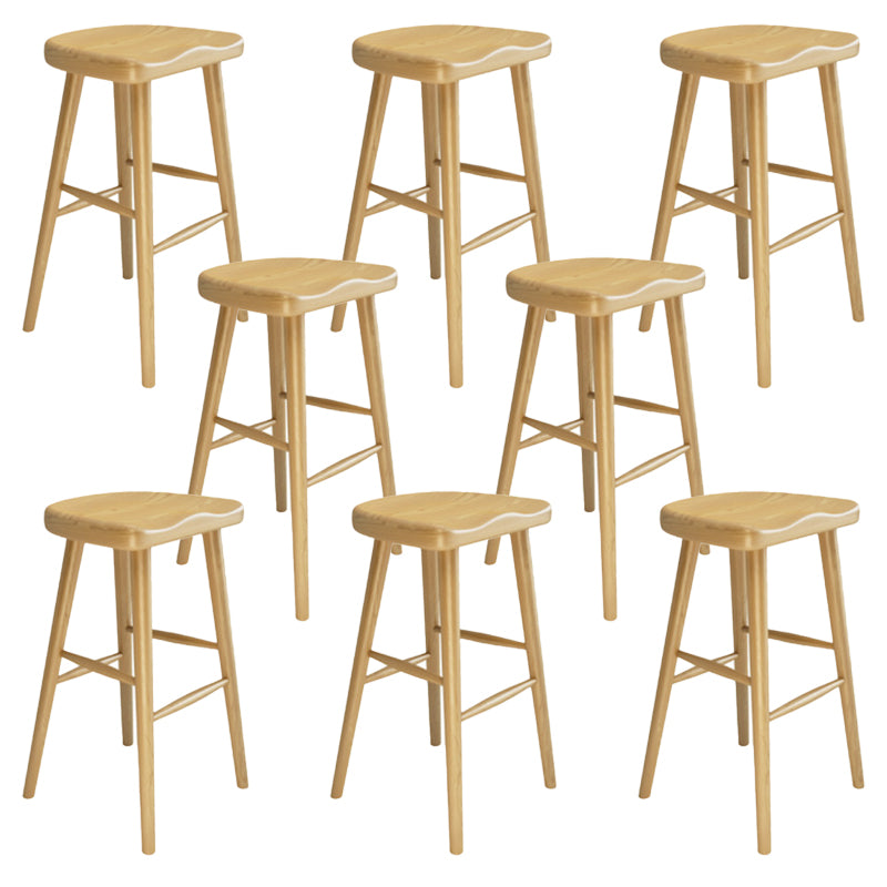 Industrial Wooden Counter Height Stools Bar Footrest Stool for Indoor