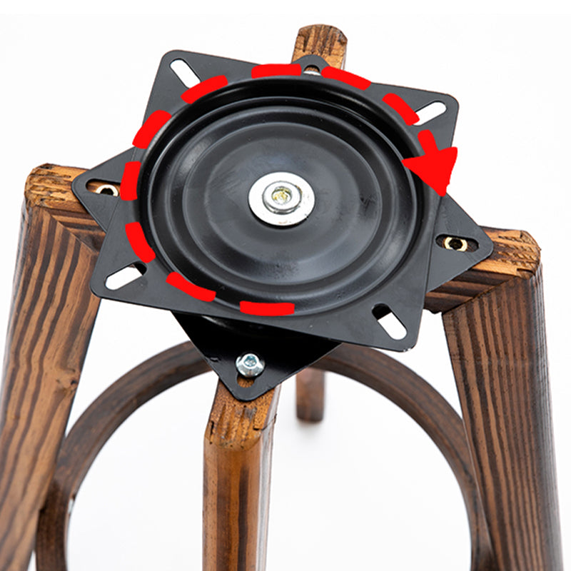 Industrial Wooden Counter Height Stools Round Bar Stool for Bristol