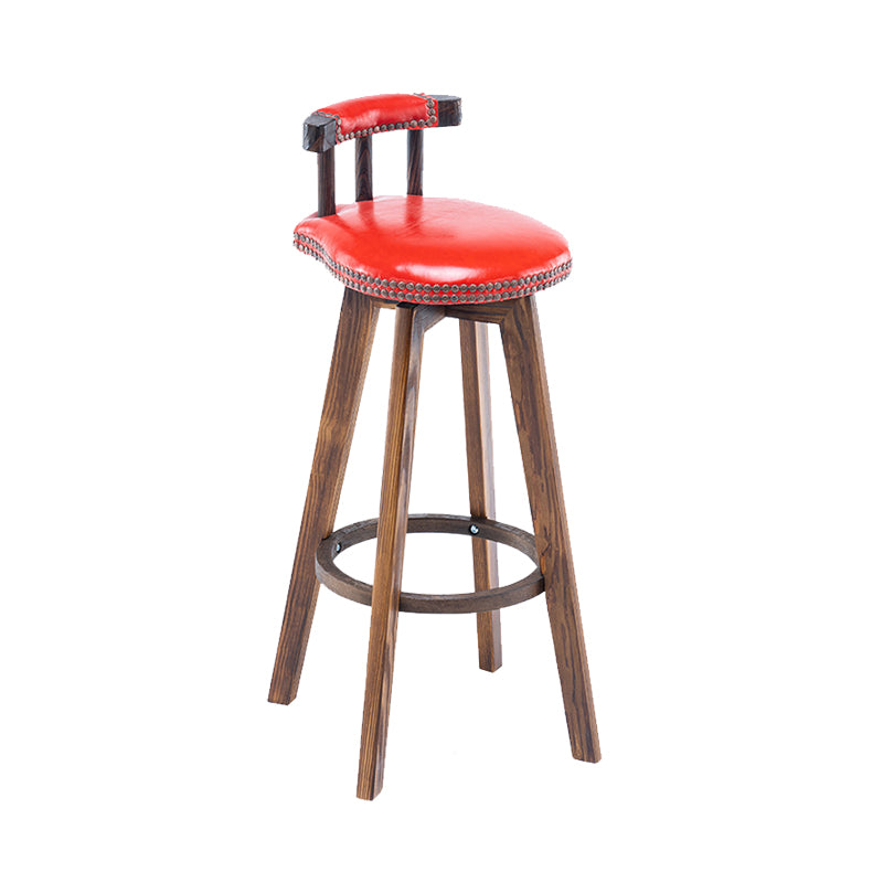 Industrial Wooden Counter Height Stools Round Bar Stool for Bristol