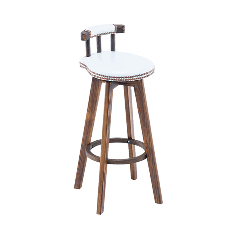 Industrial Wooden Counter Height Stools Round Bar Stool for Bristol