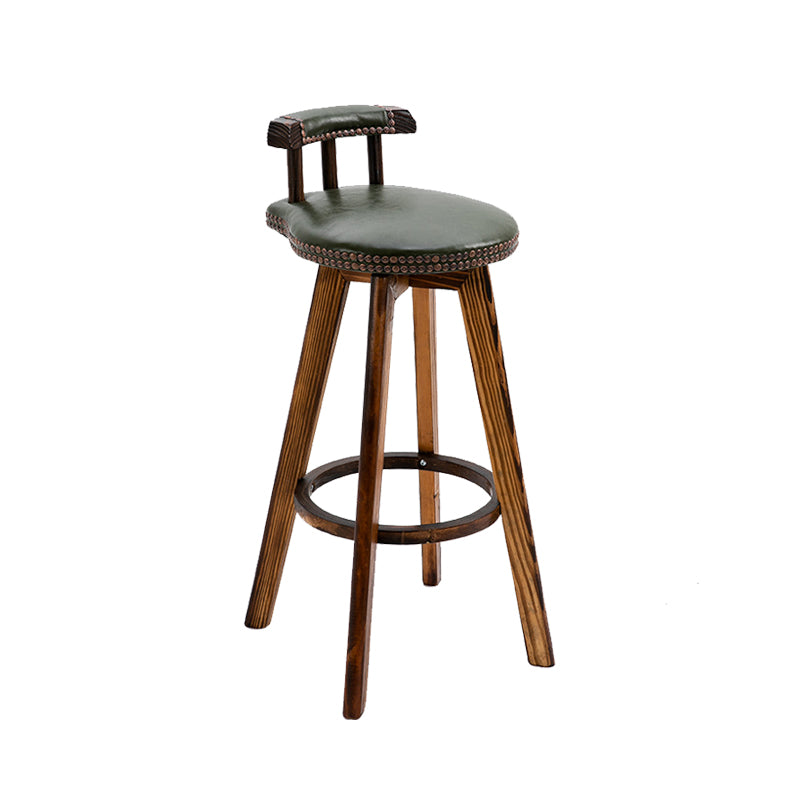 Industrial Wooden Counter Height Stools Round Bar Stool for Bristol