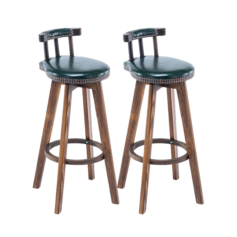 Industrial Wooden Counter Height Stools Round Bar Stool for Bristol