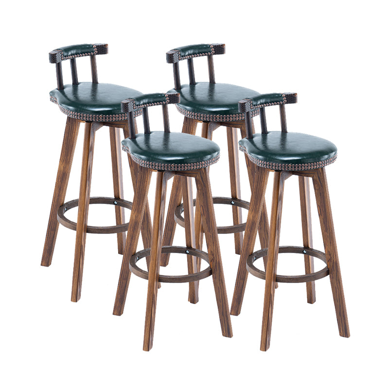 Industrial Wooden Counter Height Stools Round Bar Stool for Bristol