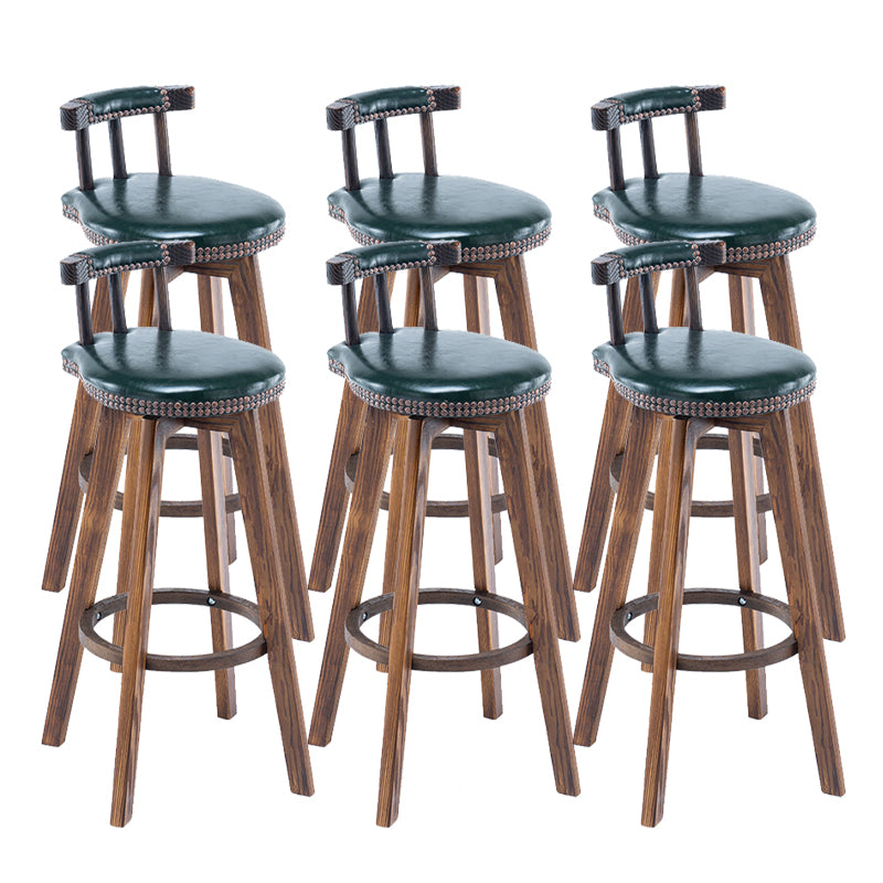 Industrial Wooden Counter Height Stools Round Bar Stool for Bristol