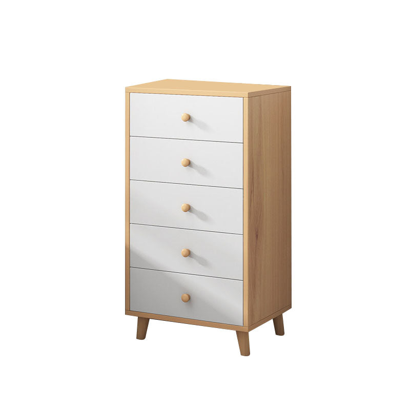 Contemporary Bedroom Chest Wooden Storage Chest with Drawers