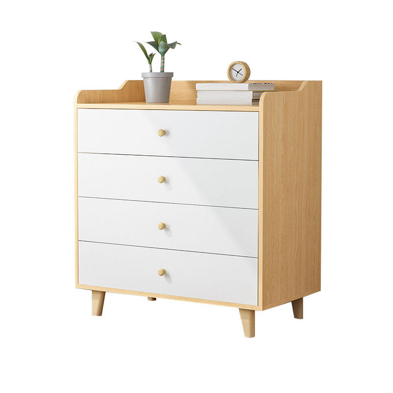 Contemporary Bedroom Chest Wooden Storage Chest with Drawers