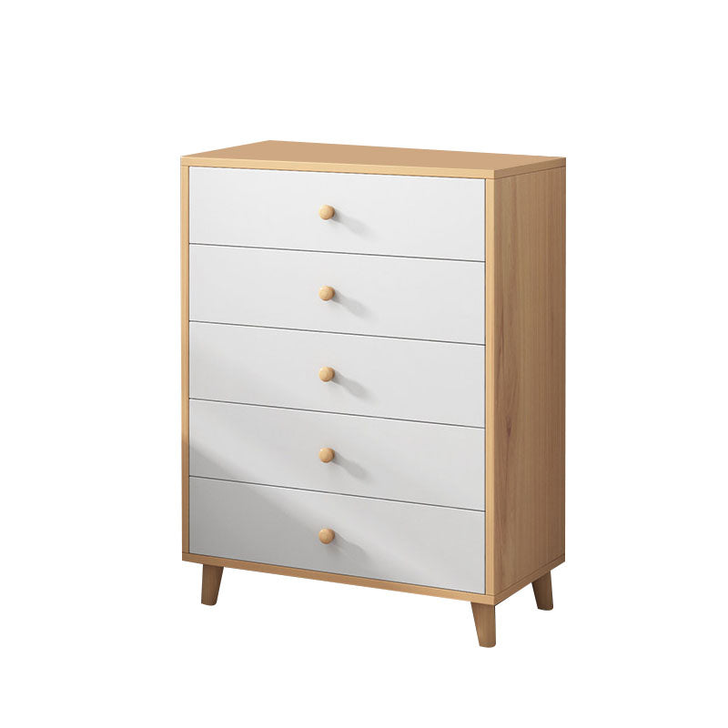 Contemporary Bedroom Chest Wooden Storage Chest with Drawers