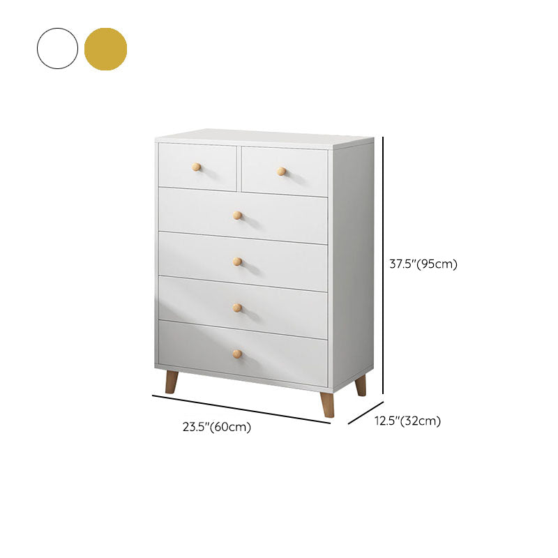 Contemporary Bedroom Chest Wooden Storage Chest with Drawers