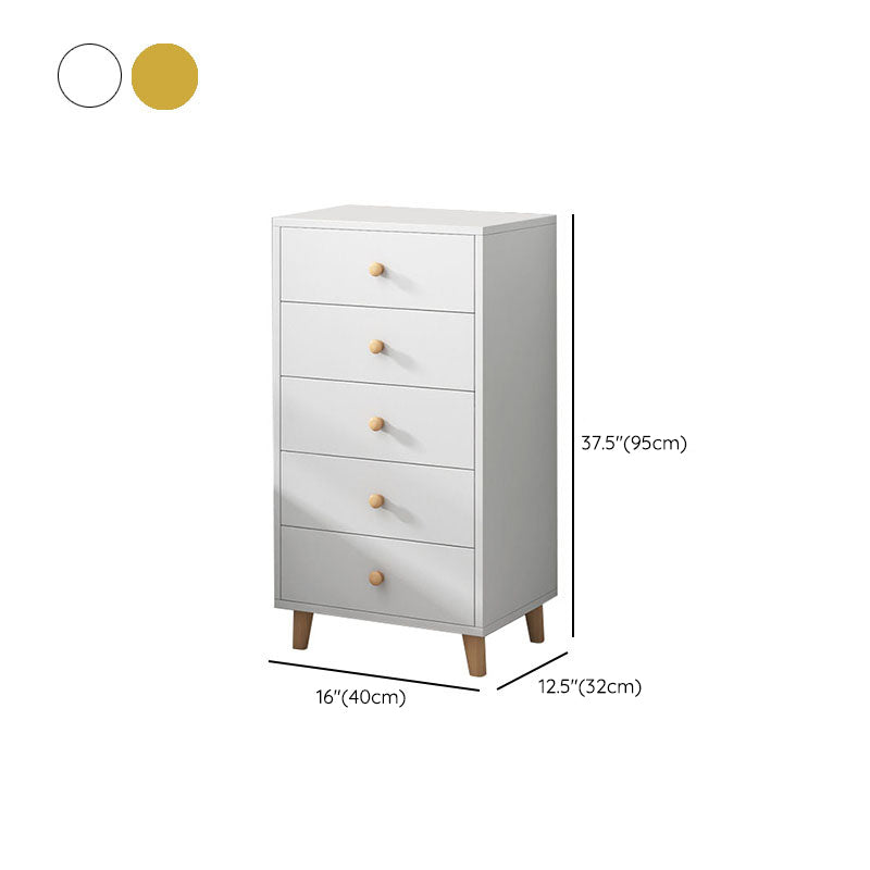Contemporary Bedroom Chest Wooden Storage Chest with Drawers