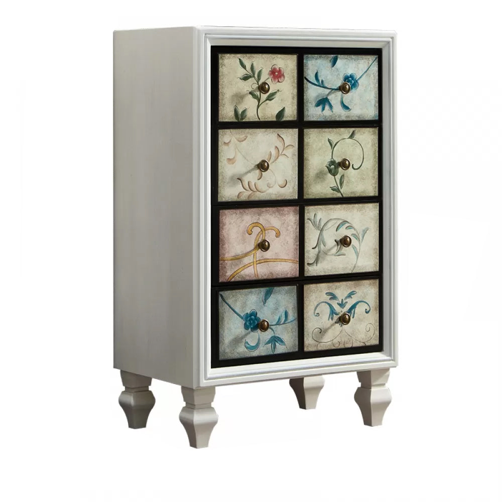 American Traditional Storage Chest Dresser Wooden Storage Chest with Drawers