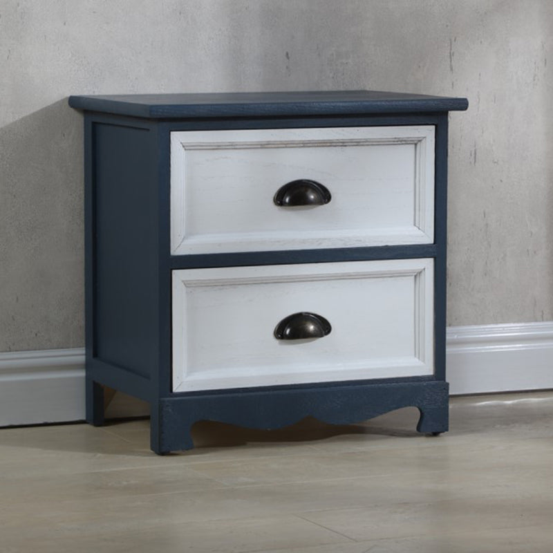 Vertical Nautical Bedroom Storage Chest Wooden Chest with Drawers