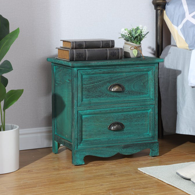 Vertical Nautical Bedroom Storage Chest Wooden Chest with Drawers