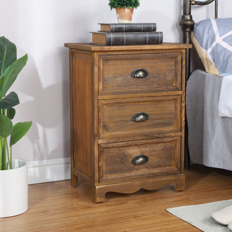 Vertical Nautical Bedroom Storage Chest Wooden Chest with Drawers