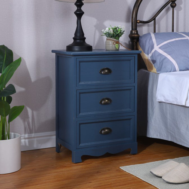 Vertical Nautical Bedroom Storage Chest Wooden Chest with Drawers