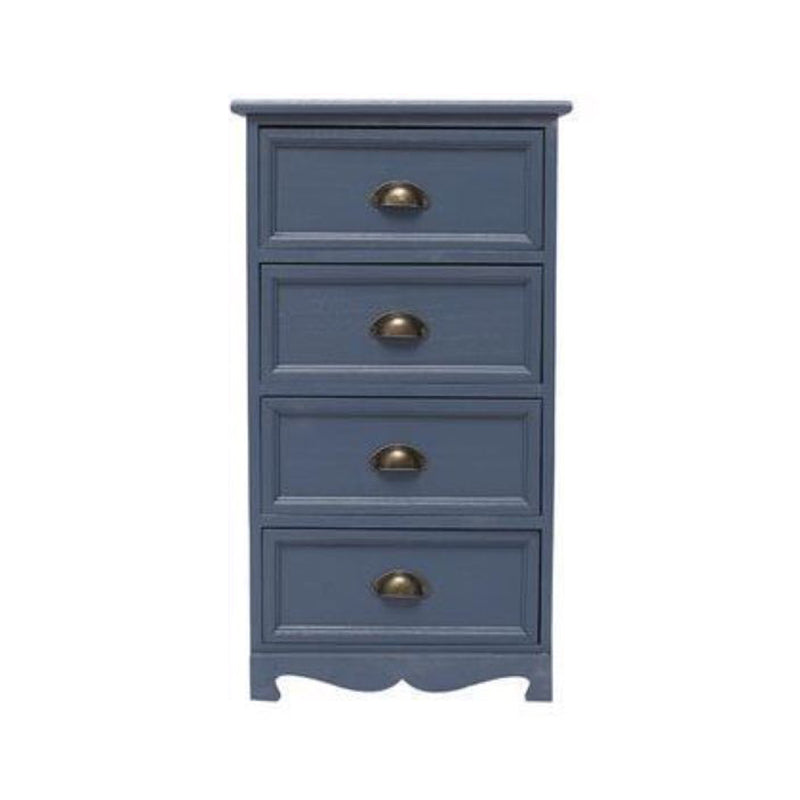 Vertical Nautical Bedroom Storage Chest Wooden Chest with Drawers