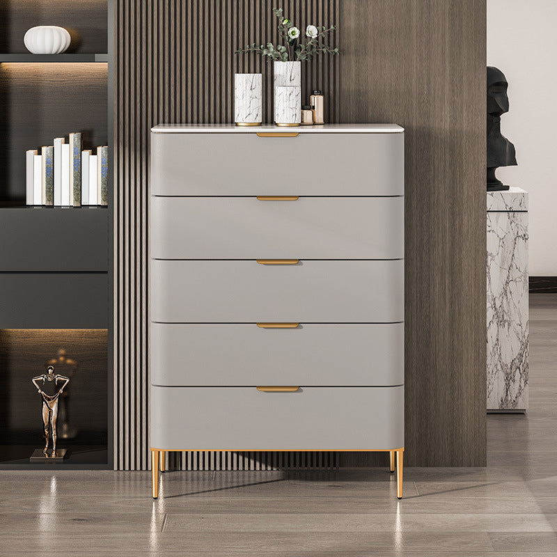 Glam Chest Engineered Wood Bedroom Storage Chest with Drawers