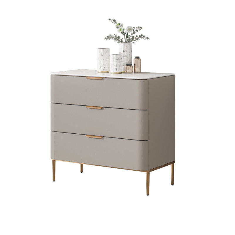 Glam Chest Engineered Wood Bedroom Storage Chest with Drawers