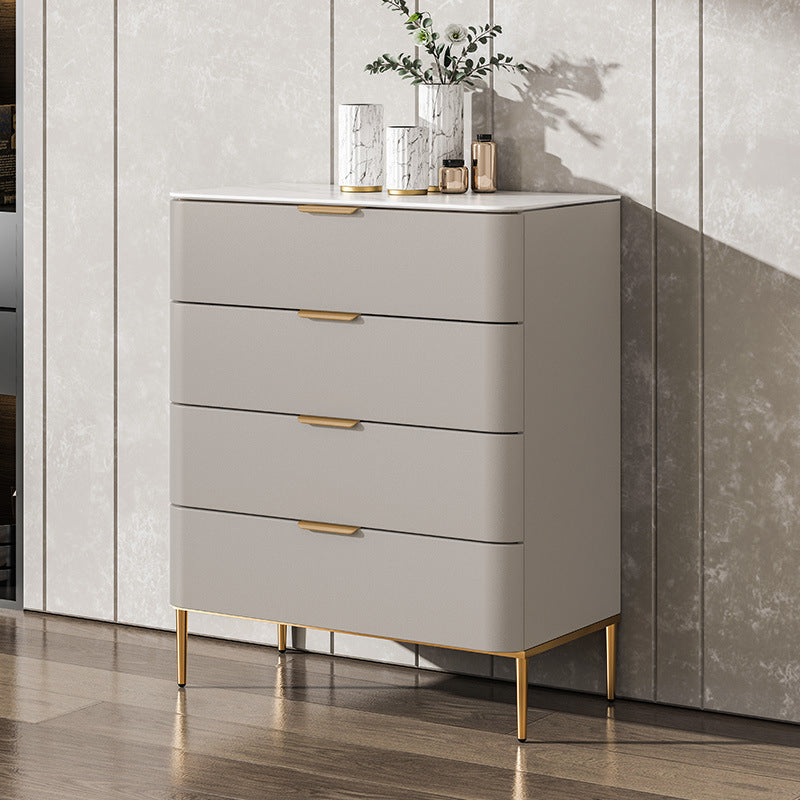 Glam Chest Engineered Wood Bedroom Storage Chest with Drawers