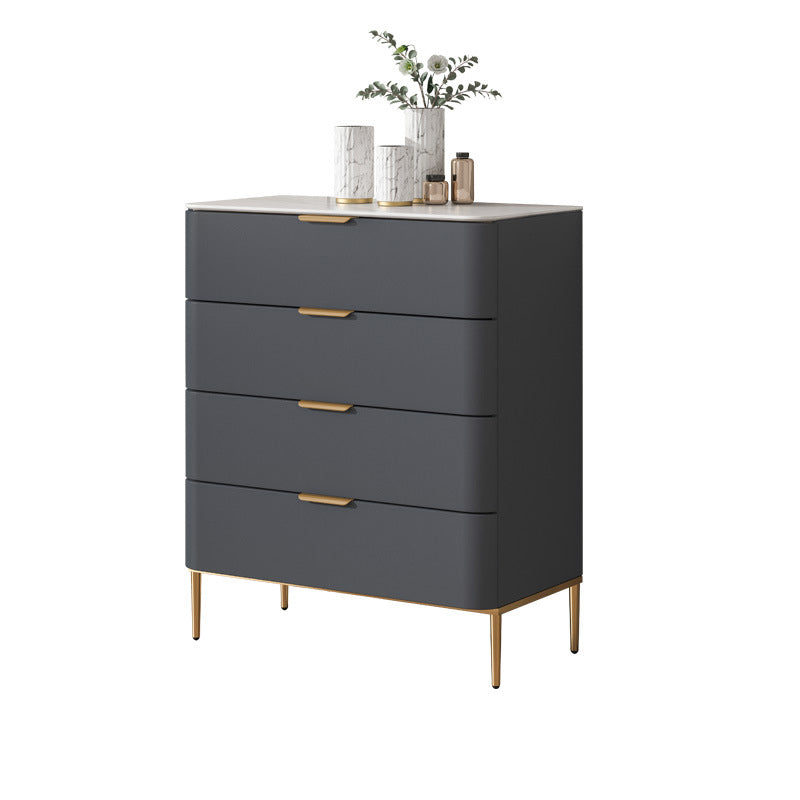 Glam Chest Engineered Wood Bedroom Storage Chest with Drawers