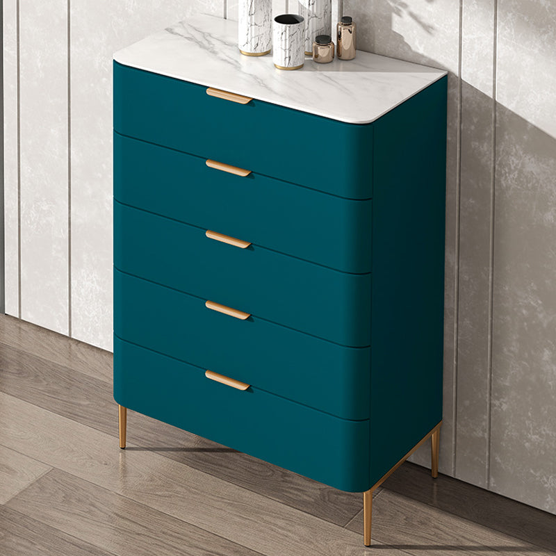 Glam Chest Engineered Wood Bedroom Storage Chest with Drawers