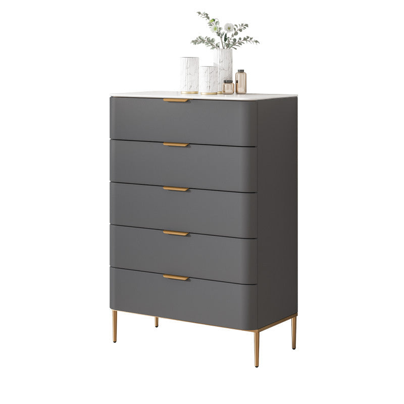 Glam Chest Engineered Wood Bedroom Storage Chest with Drawers