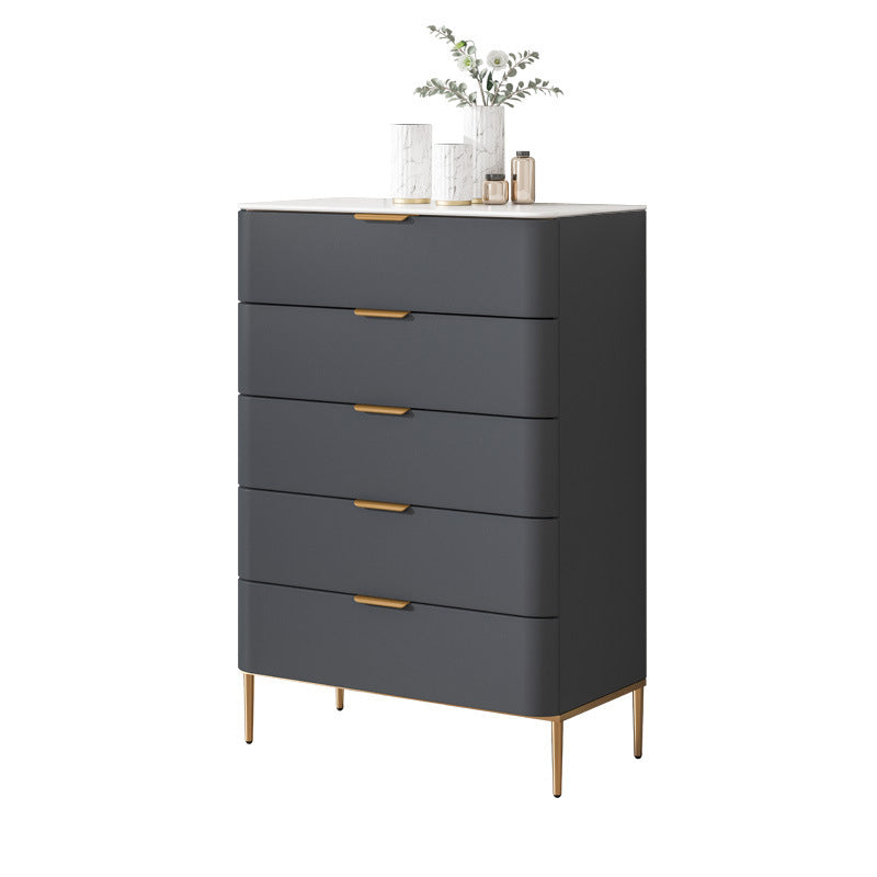 Glam Chest Engineered Wood Bedroom Storage Chest with Drawers